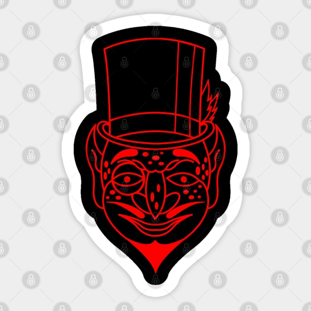 Gentleman Devil Sticker by OrneryDevilDesign